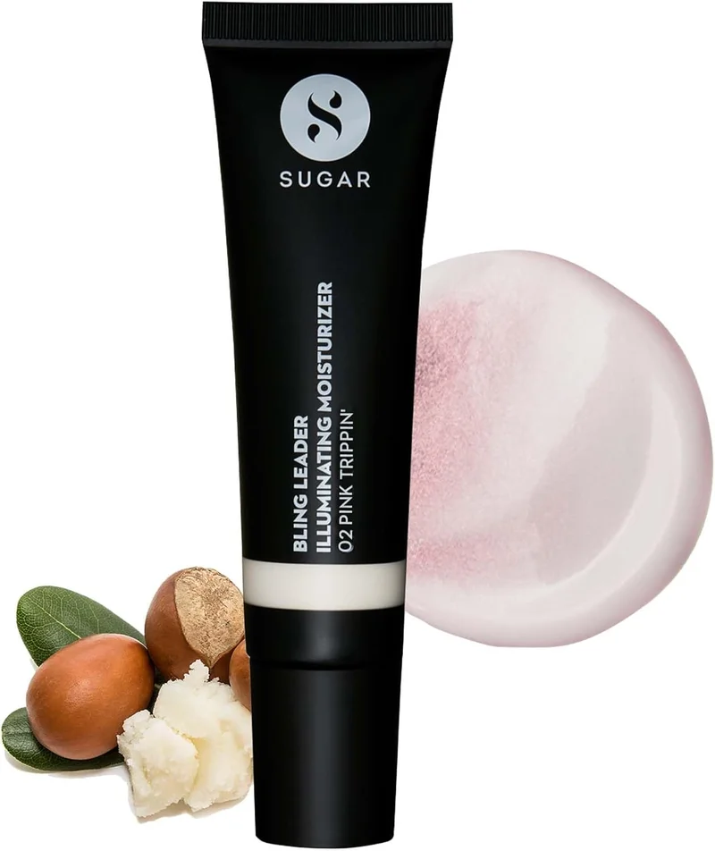 شوجر كوزماتيكس SUGAR Cosmetics Bling Leader Illuminating Moisturizer - 02 Pink Trippin' - Cool Pink with Pearl Finish